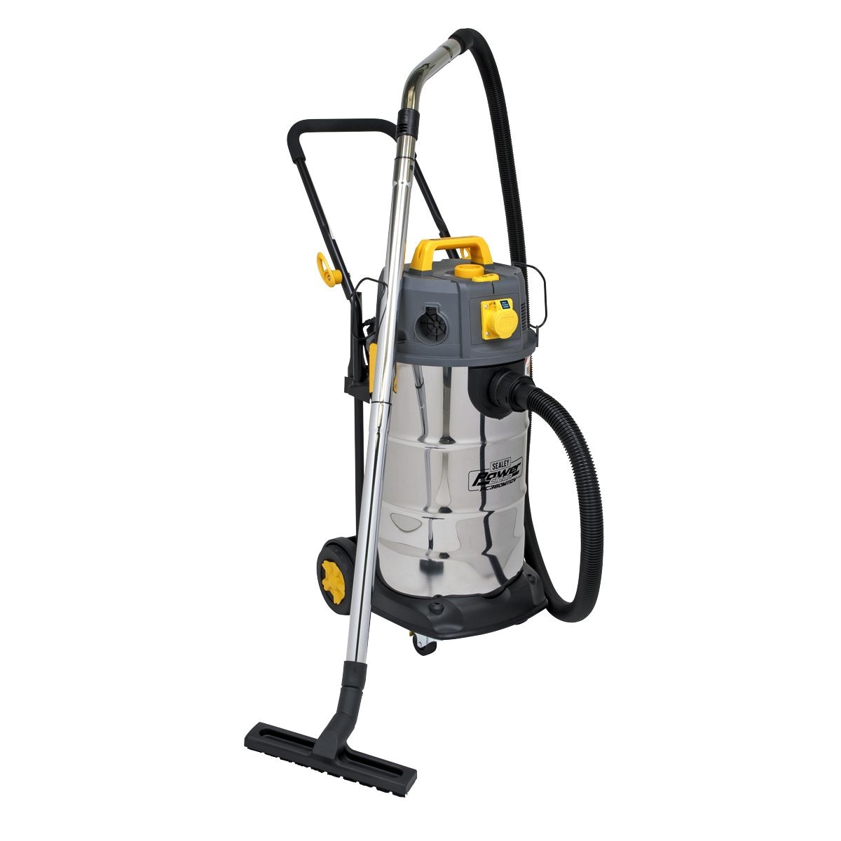 Sealey M Class Dust-Free Vacuum Cleaner Wet & Dry Stainless Steel Drum 38L 1100W/110V - Image 2