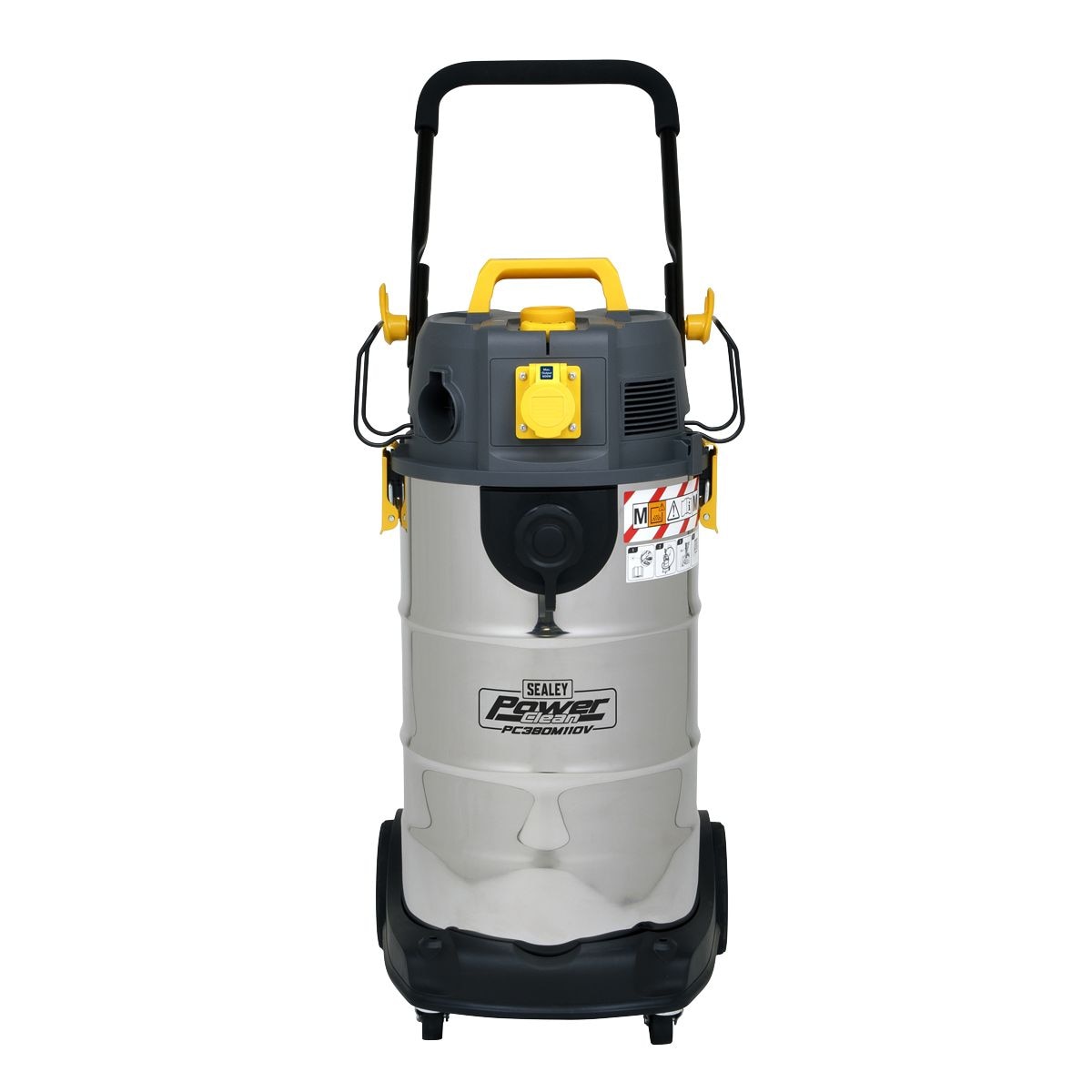 Sealey M Class Dust-Free Vacuum Cleaner Wet & Dry Stainless Steel Drum 38L 1100W/110V - Image 3