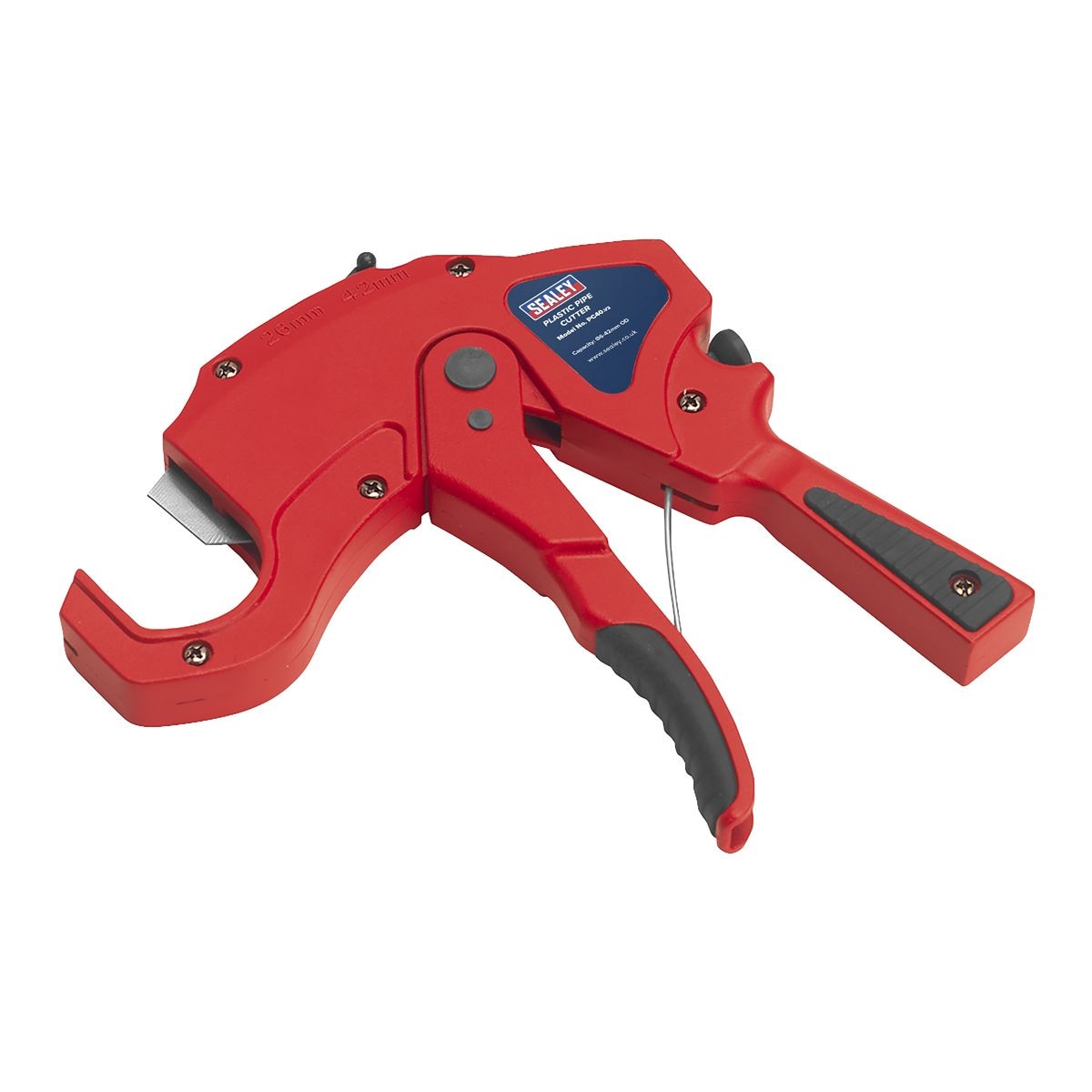 Sealey Plastic Pipe Cutter 6-42mm Capacity OD - Image 1