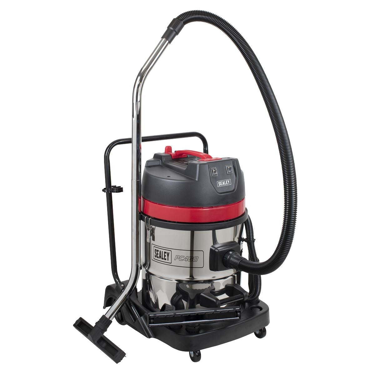 Sealey Vacuum Cleaner Wet & Dry Stainless Steel Drum 60L 2400W/230V - Image 1