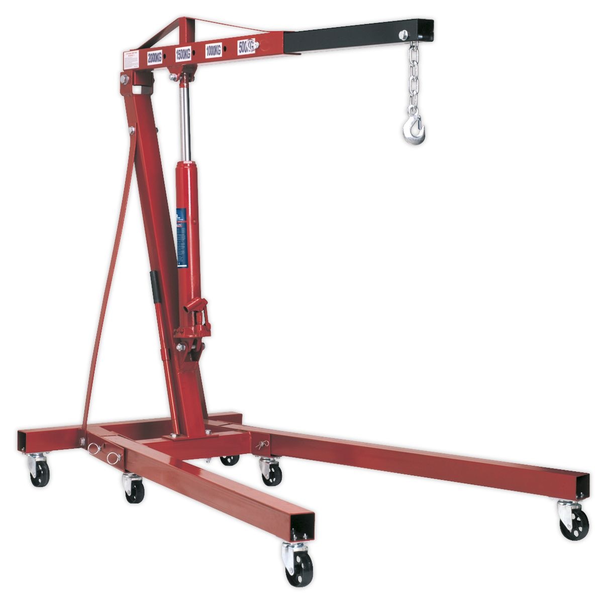 Sealey Folding Engine Crane 2 Tonne - Image 1