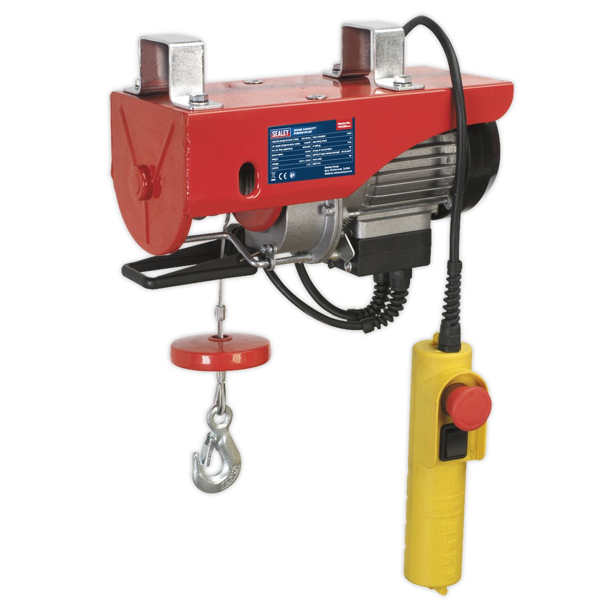 Sealey Power Hoist 230V/1ph 250kg Capacity - Image 1