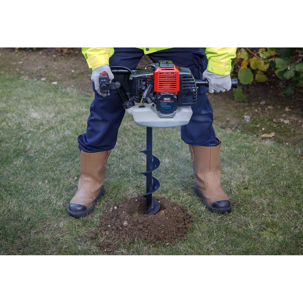 Sealey Petrol Earth Auger 2-Stroke - Image 7