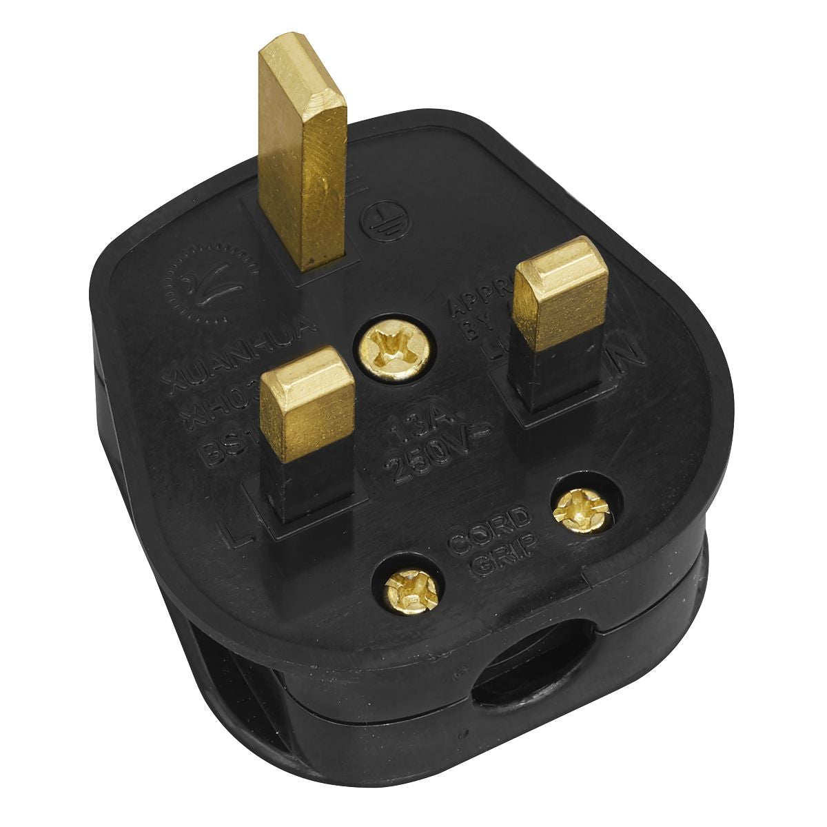 Sealey 13A Plug, Black - Pack of 20 - Image 2
