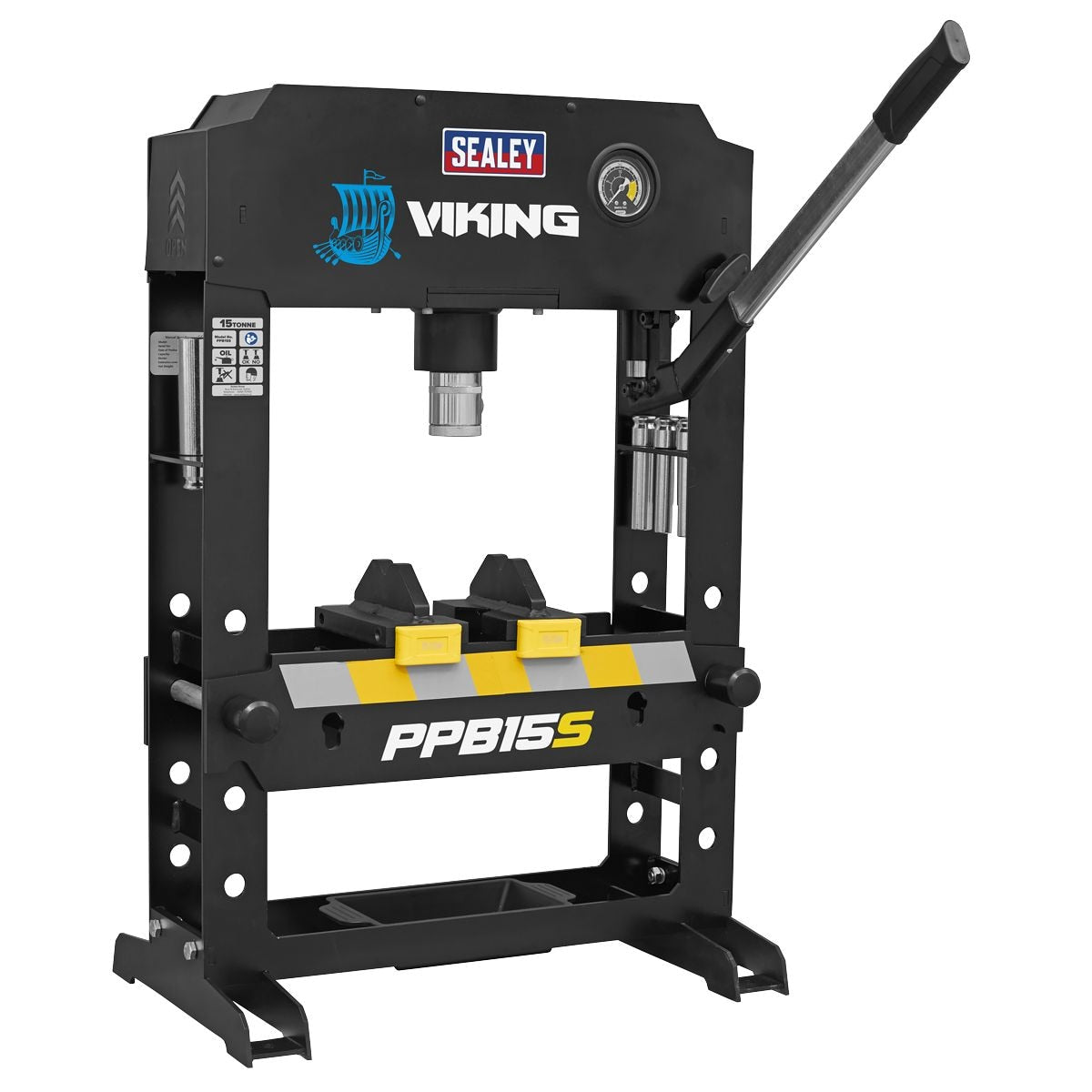 Sealey Viking Bench Type Hydraulic Press 15 Tonne - Image 1