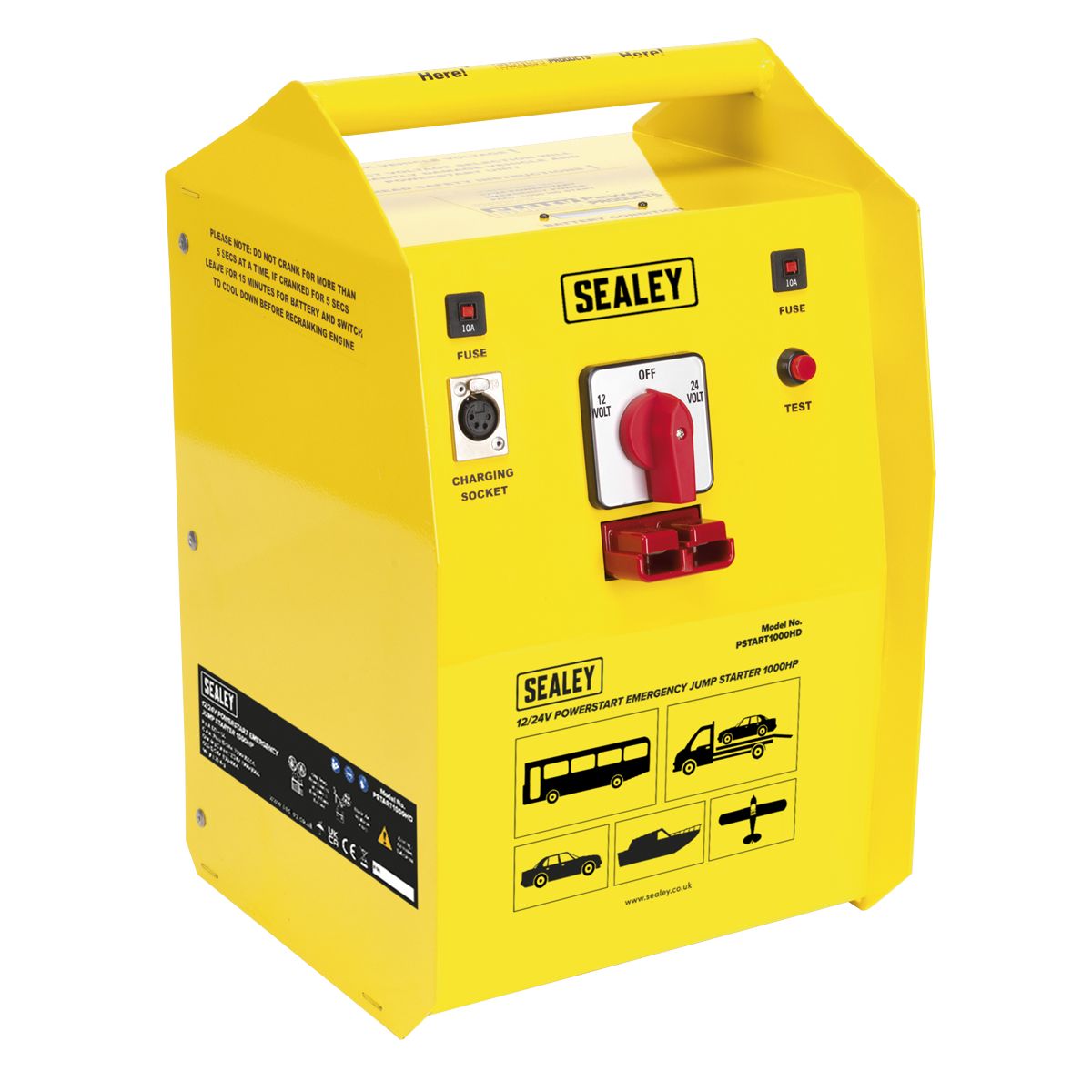 Sealey 12/24V Emergency Heavy-Duty Jump Starter 1000hp Start - Image 3