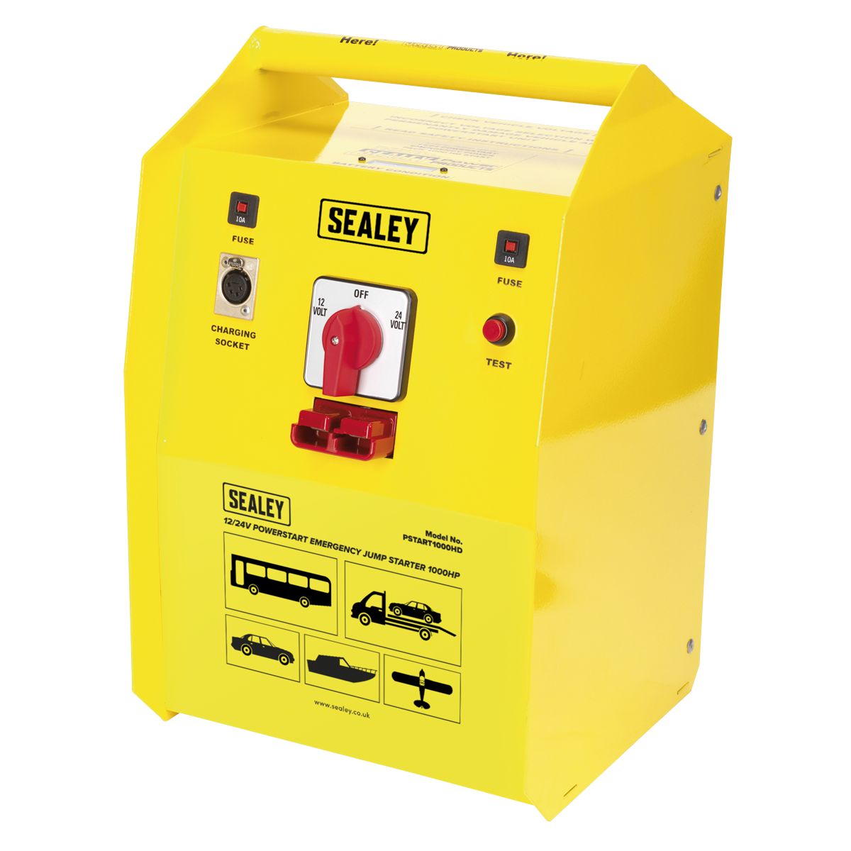 Sealey 12/24V Emergency Heavy-Duty Jump Starter 1000hp Start - Image 4