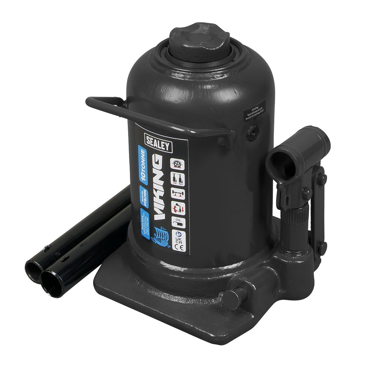Sealey Viking Telescopic Bottle Jack 10 Tonne - Image 1