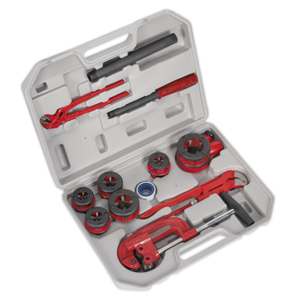 Sealey Pipe Threading Kit 1/4" - 1-1/4"BSPT - Image 1