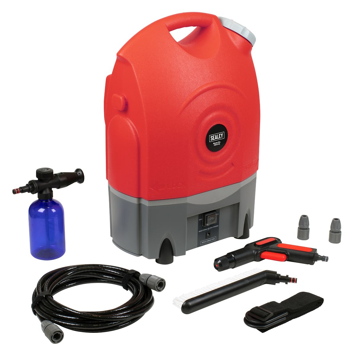 Sealey Rechargeable Pressure Washer 12V - Image 1