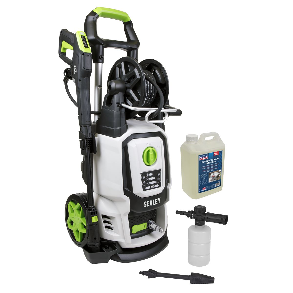 Sealey Pressure Washer with Snow Foam 170bar 450L/hr - Image 1