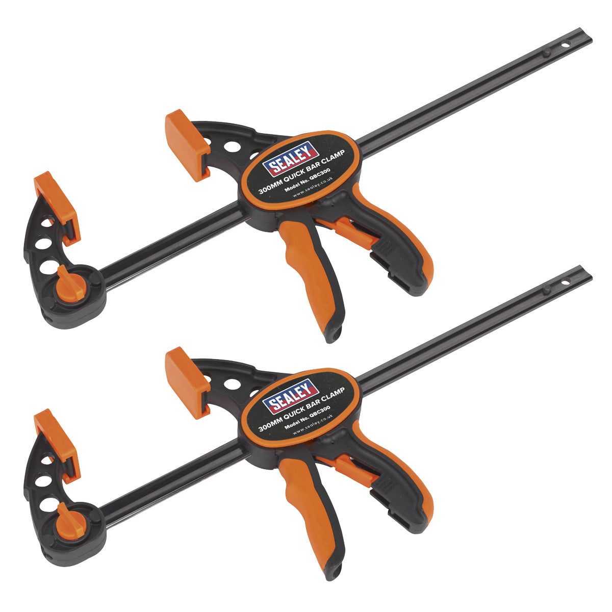 Sealey Quick Bar Clamp Set 300mm 2pc QBC3002