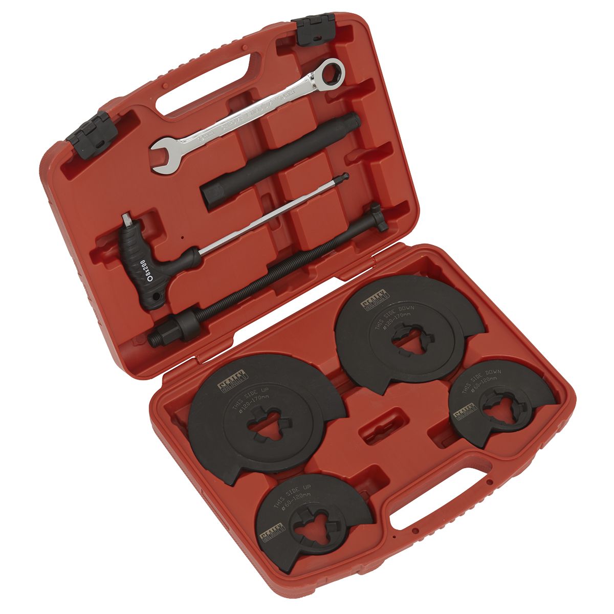 Sealey Coil Spring Compressor for Wishbone Suspension 1000kg - Image 1