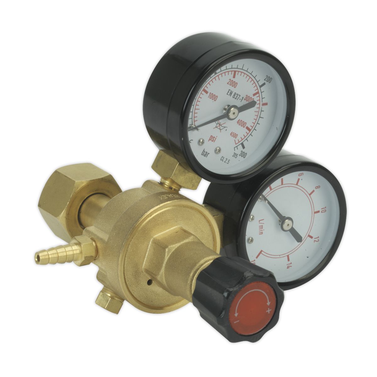 Sealey Industrial MIG Gas Regulator 2-Gauge - REG/MT