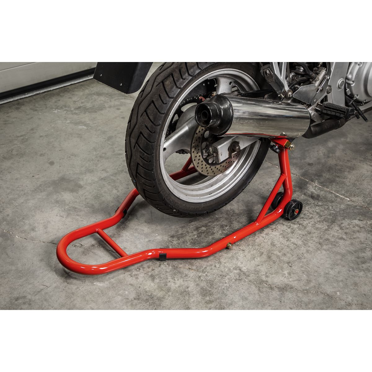 Sealey Universal Rear Paddock Stand with Rubber Supports - Image 7