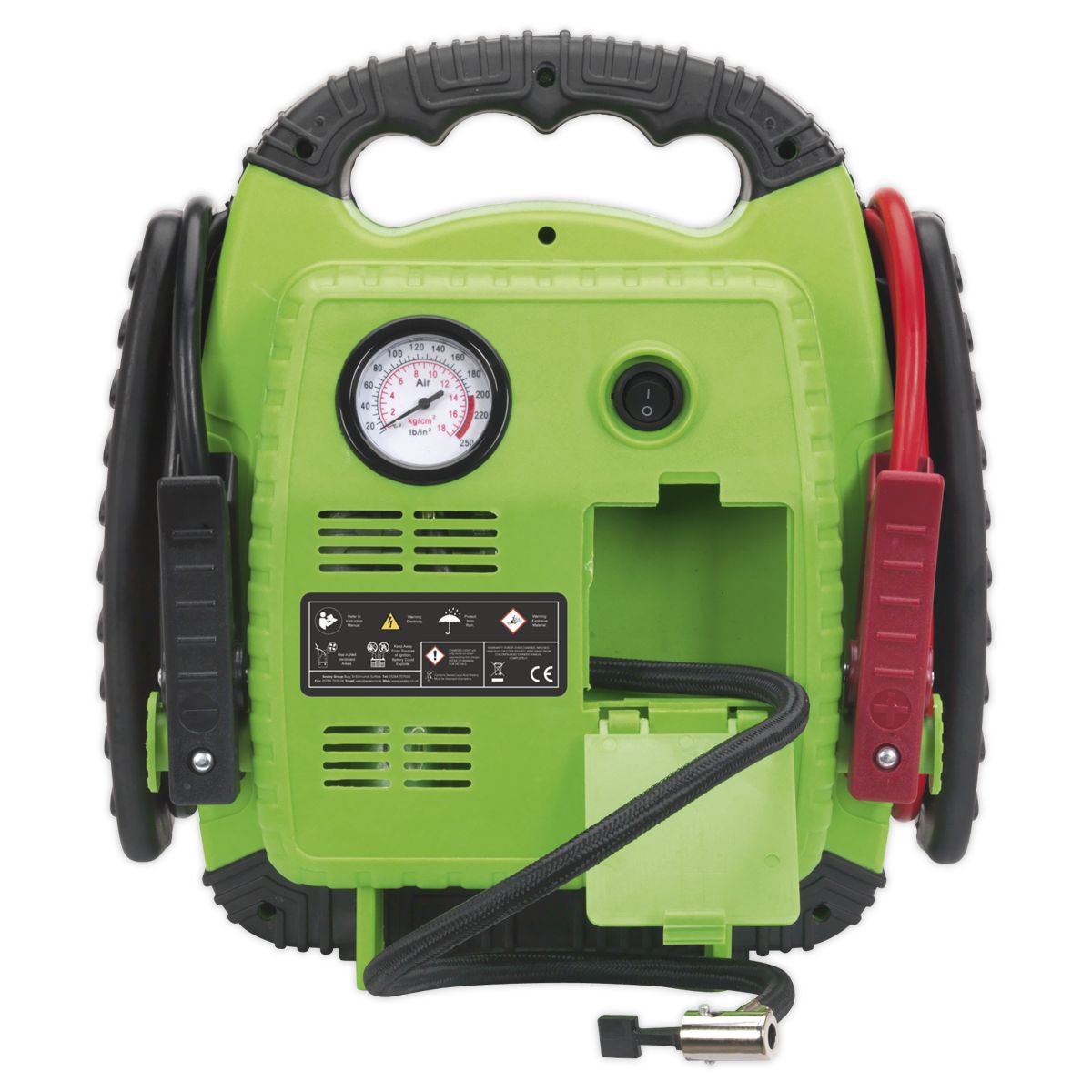 Sealey RoadStart 12V Emergency Jump Starter with Air Compressor 900 Peak Amps - Image 7