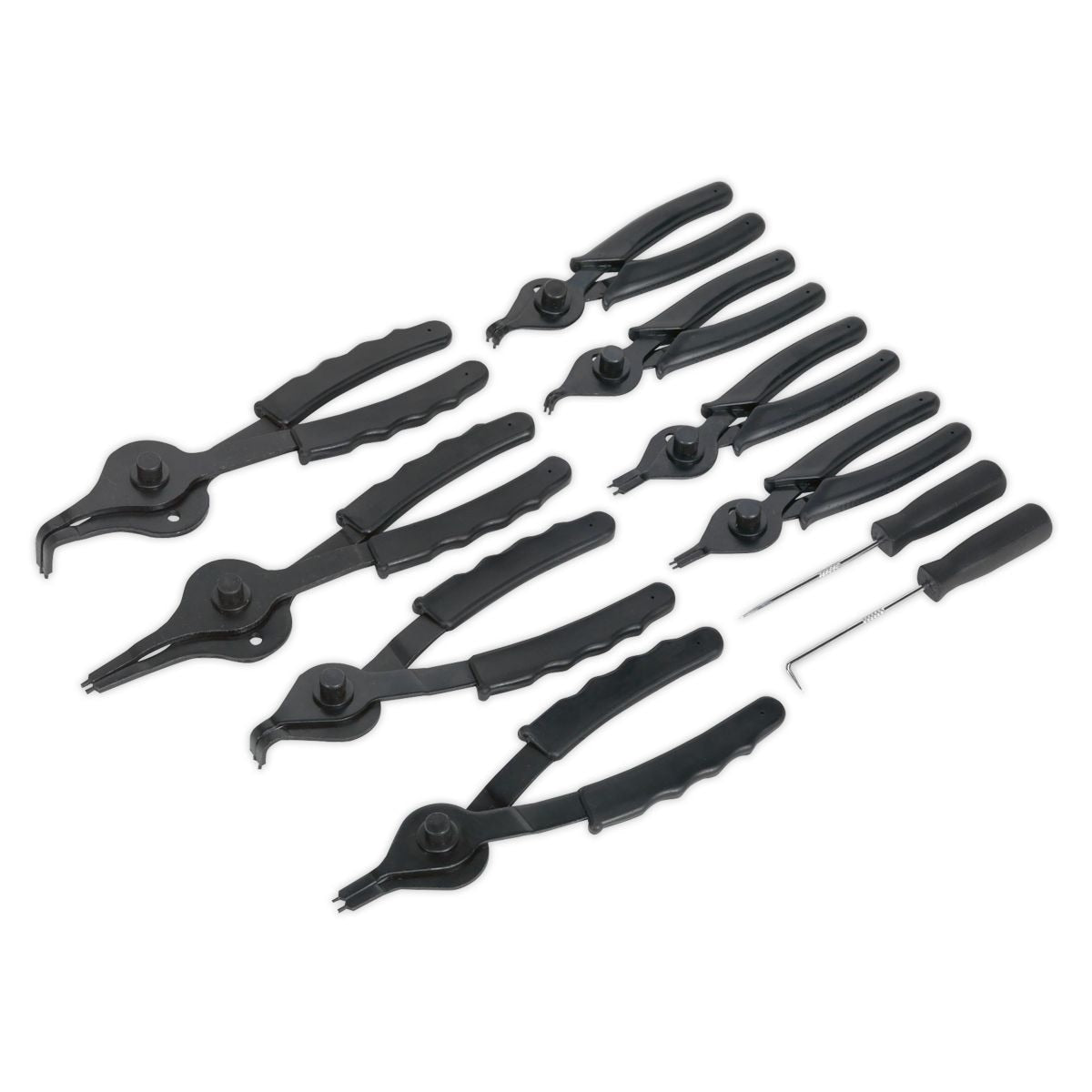 Sealey Siegen Internal/External Circlip Pliers Set 10pc - S01064
