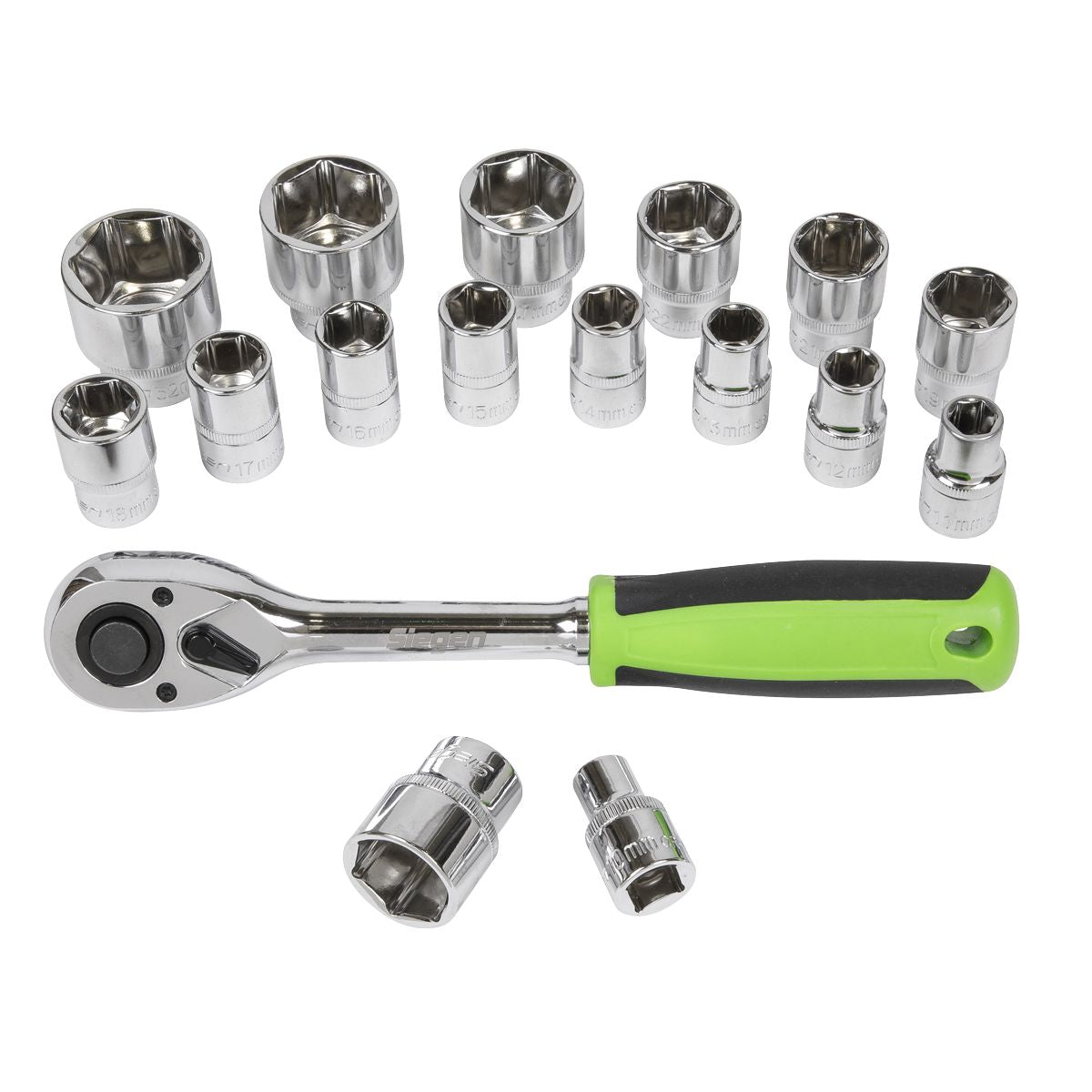 Sealey Siegen Socket Set 1/2"Sq Drive 17pc - Image 6