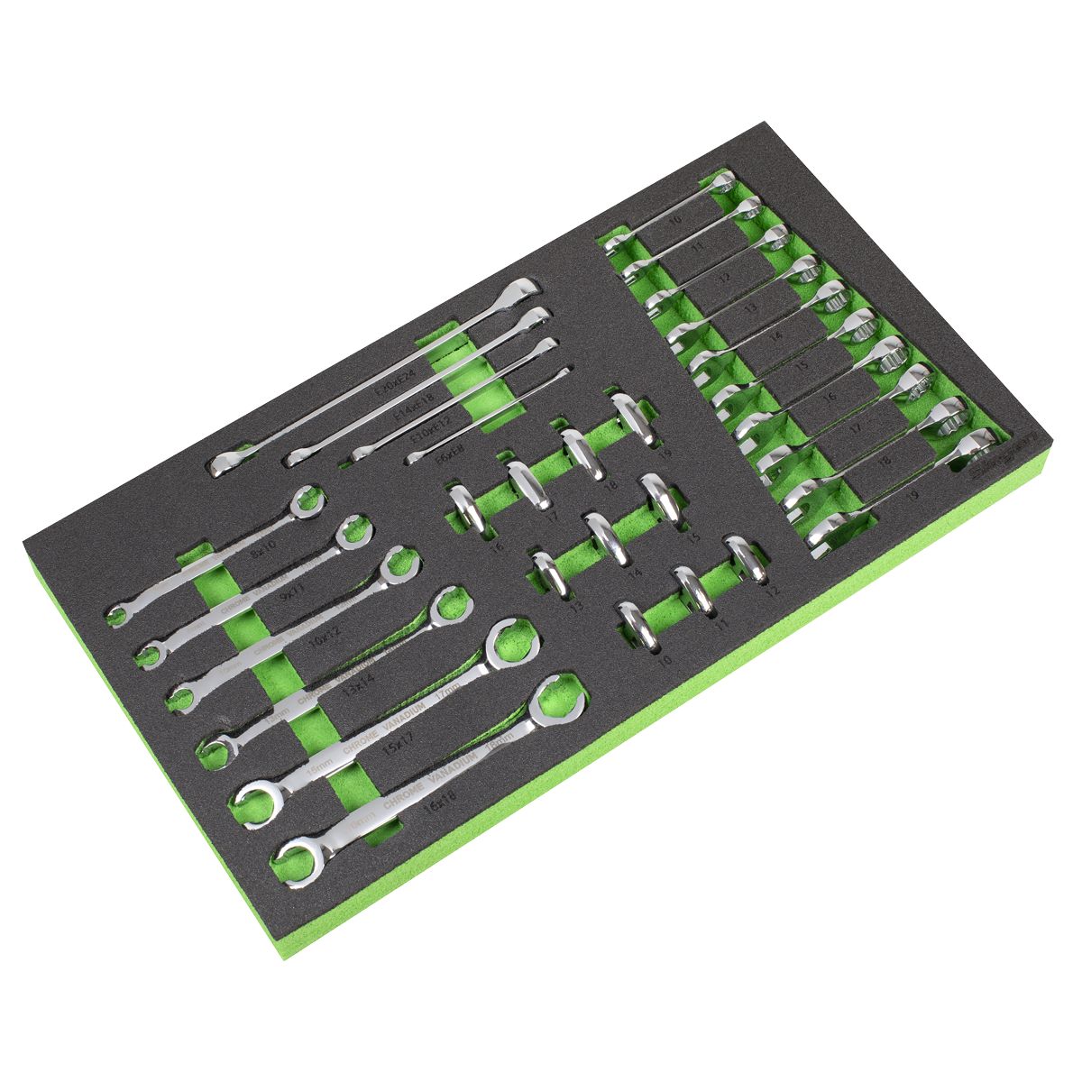Sealey Siegen Specialised Spanner Set with Tool Tray 30pc - Image 1