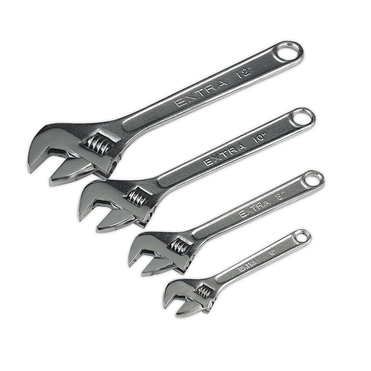 Sealey Siegen Adjustable Wrench Set 4pc - Image 1