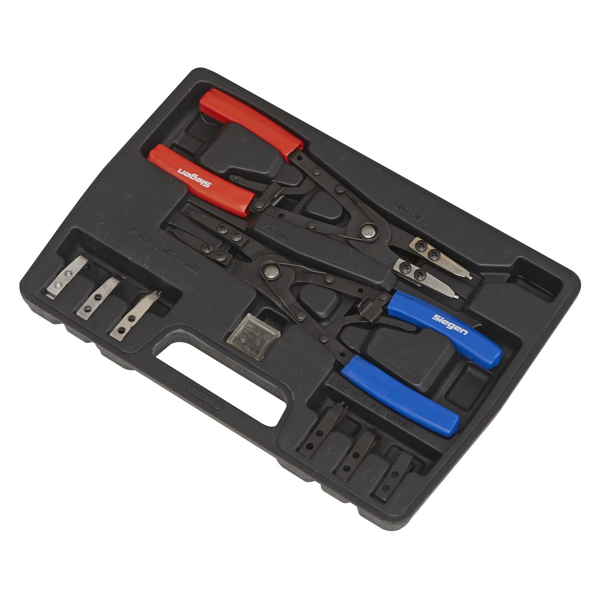 Sealey Siegen Internal/External Circlip Pliers Set 265mm - Image 6