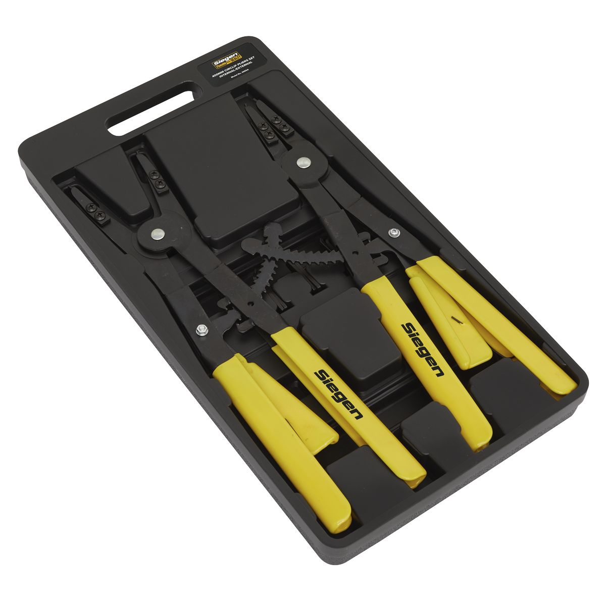 Sealey Siegen Internal/External Circlip Pliers Set 400mm - Image 2