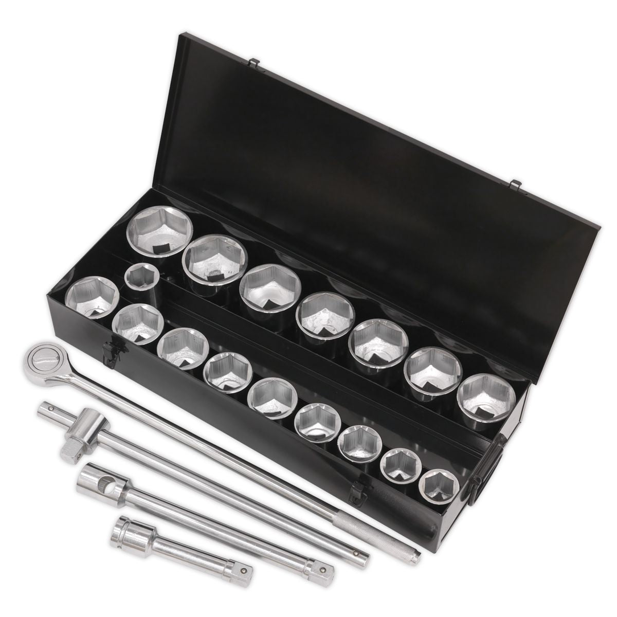 Sealey Siegen Socket Set 1"Sq Drive 21pc - Image 2