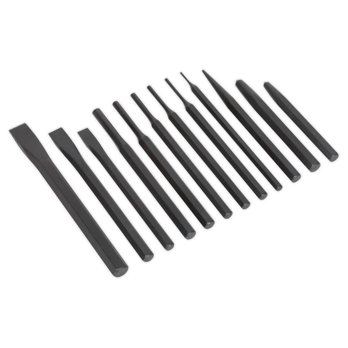 Sealey Siegen Punch & Chisel Set 12pc - Image 1