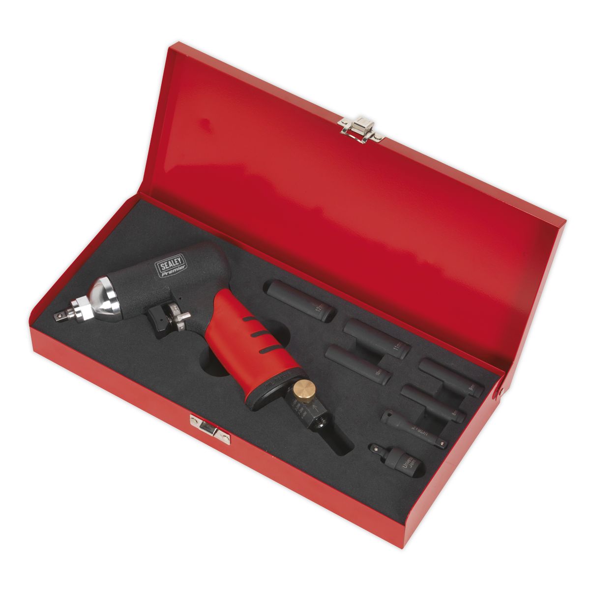 Sealey Premier Air Impact Wrench Diesel Glow Plug Kit 1/4"Sq Drive - Image 5