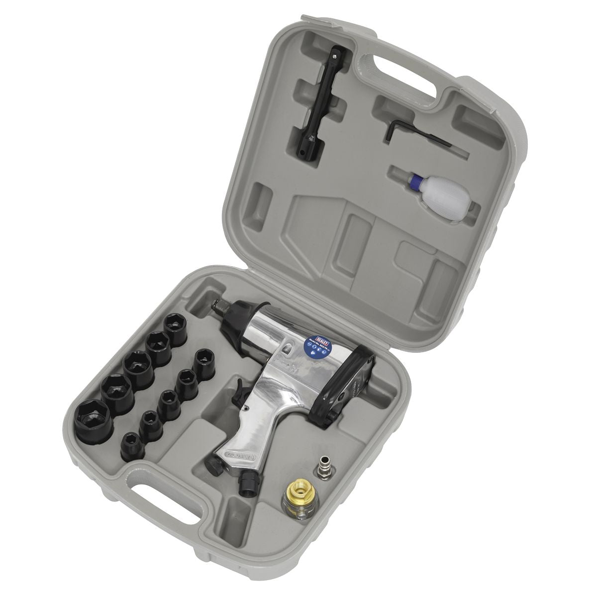 Sealey Air Impact Wrench Kit with Sockets 1/2"Sq Drive - Image 4