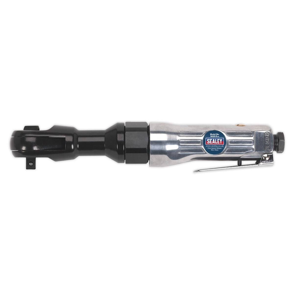 Sealey Air Ratchet Wrench 3/8"Sq Drive - Image 3