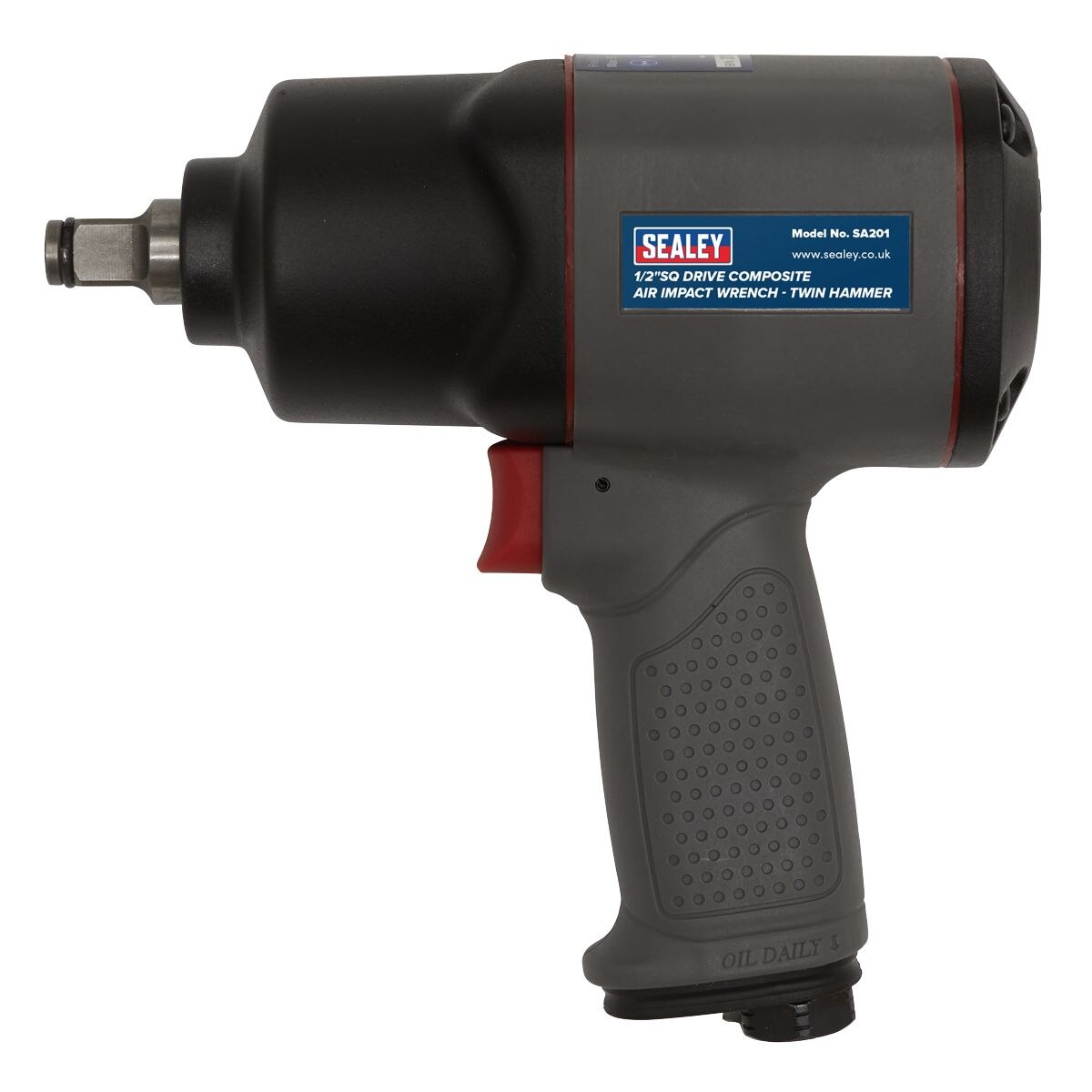 Sealey Composite Twin Hammer Air Impact Wrench 1/2"Sq Drive - Image 4