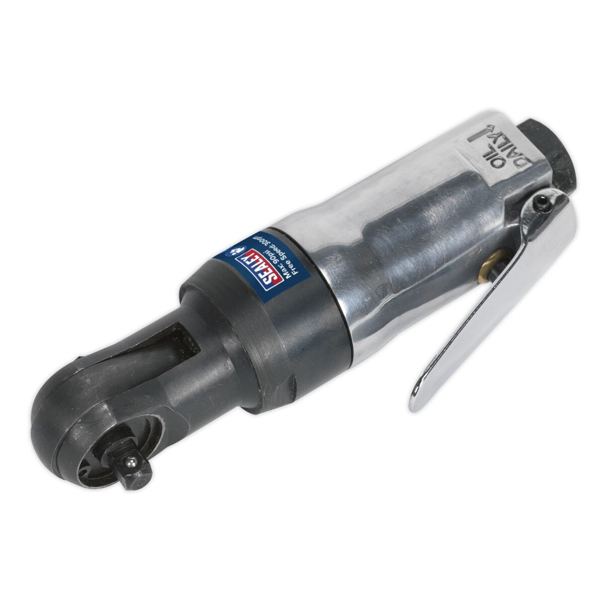 Sealey Super Stubby Air Ratchet Wrench 1/4"Sq Drive - Image 1