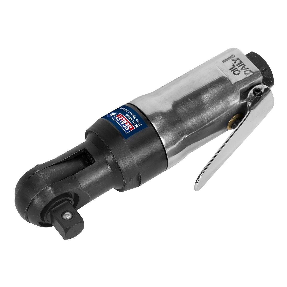 Sealey Super Stubby Air Ratchet Wrench 3/8"Sq Drive - Image 1