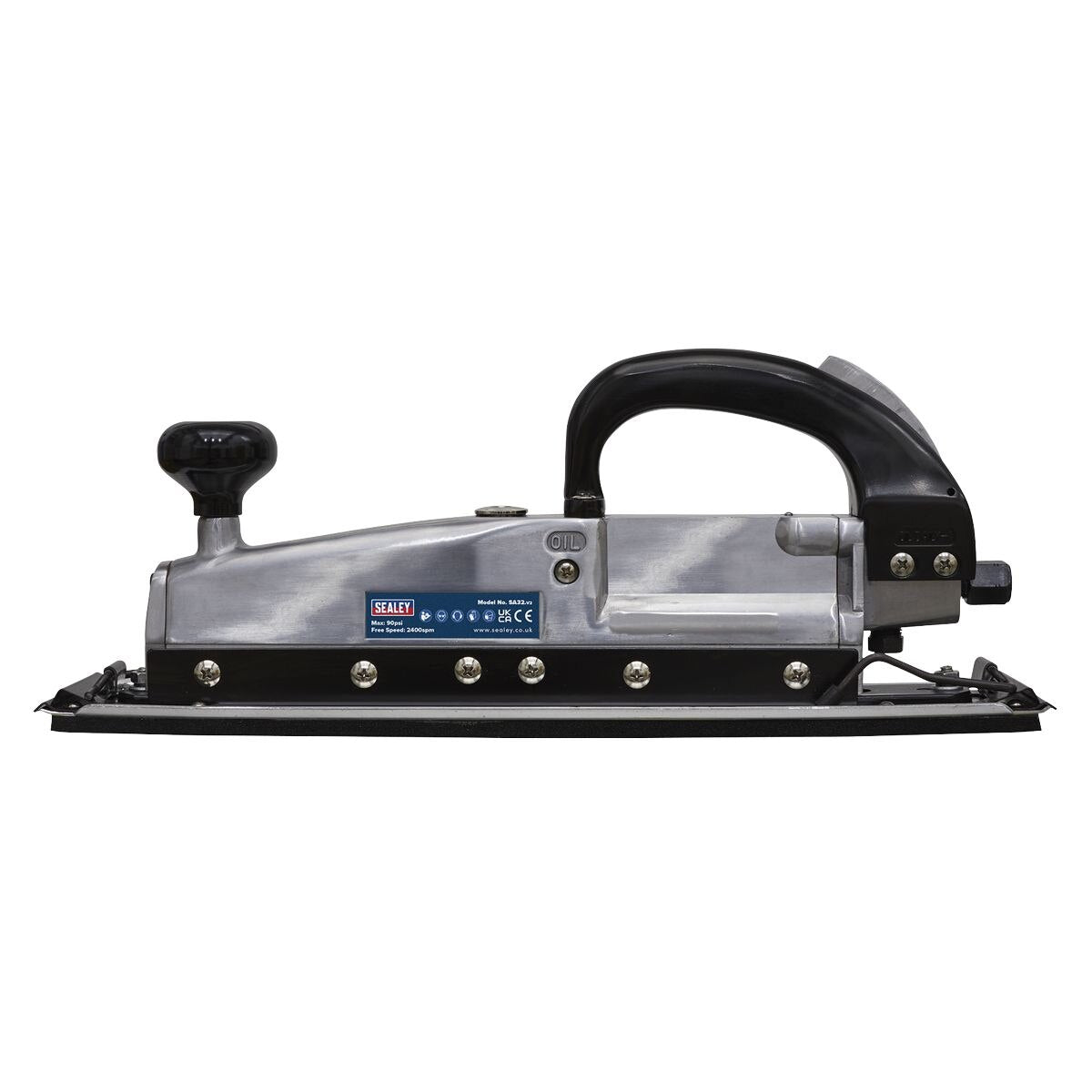 Sealey Twin Piston In-line Air Sander 400 x 70mm - Image 3