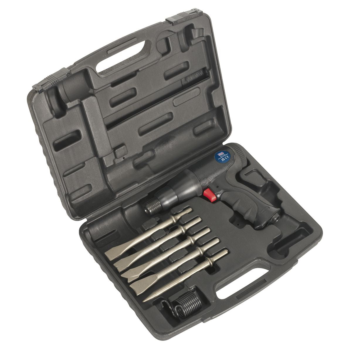 Sealey Premier Long Stroke Composite Air Hammer Kit - Image 1