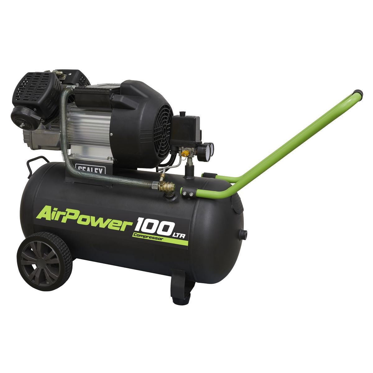 Sealey 100L V-Twin Direct Drive Air Compressor 3hp - Image 1