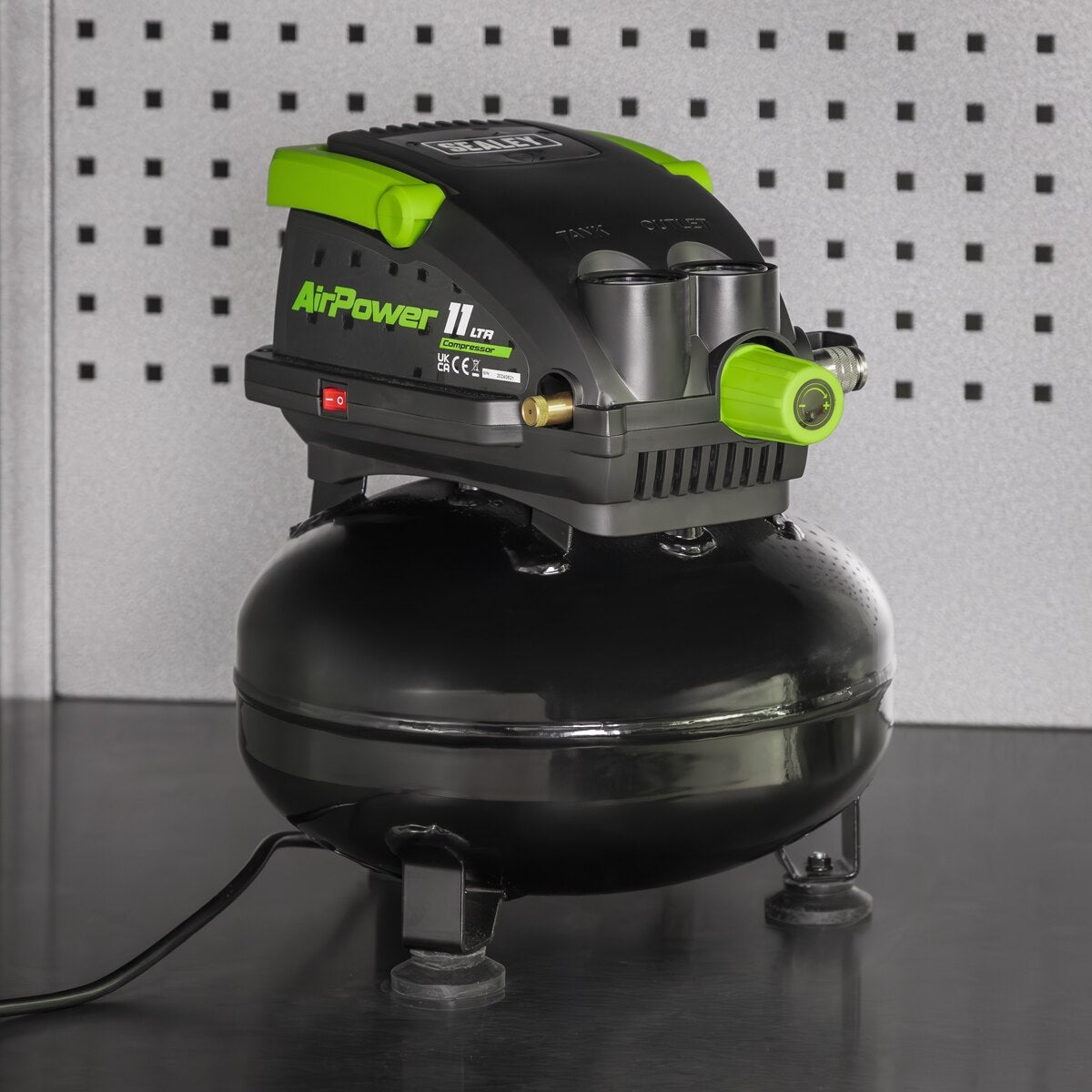 Sealey 11L Oil Free Direct Drive Air Compressor 0.5hp - Image 9