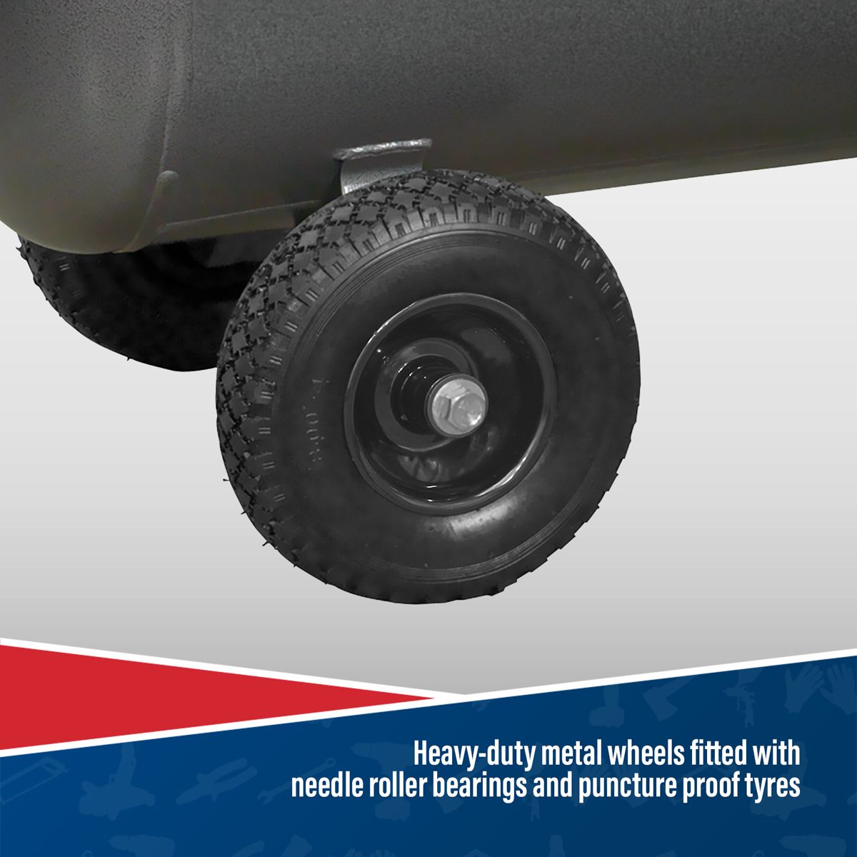 Sealey Premier 150L Belt Drive Air Compressor with Front Control Panel 3hp - Image 3