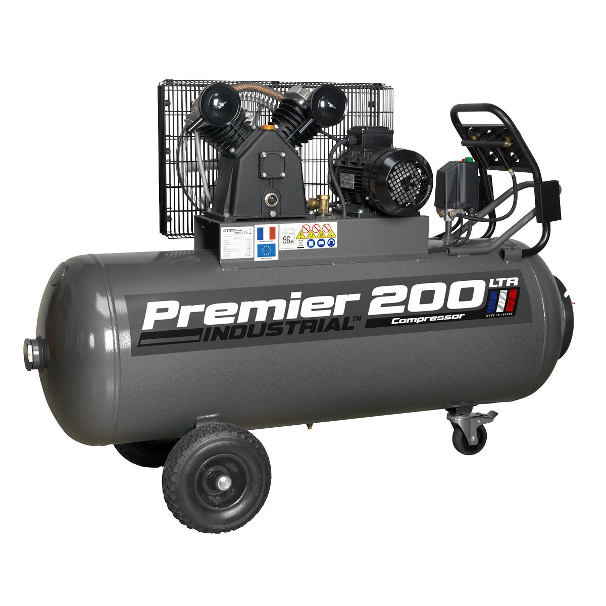 Premier 200L Belt Drive Air Compressor with Front Control Panel SAC3203B3PH