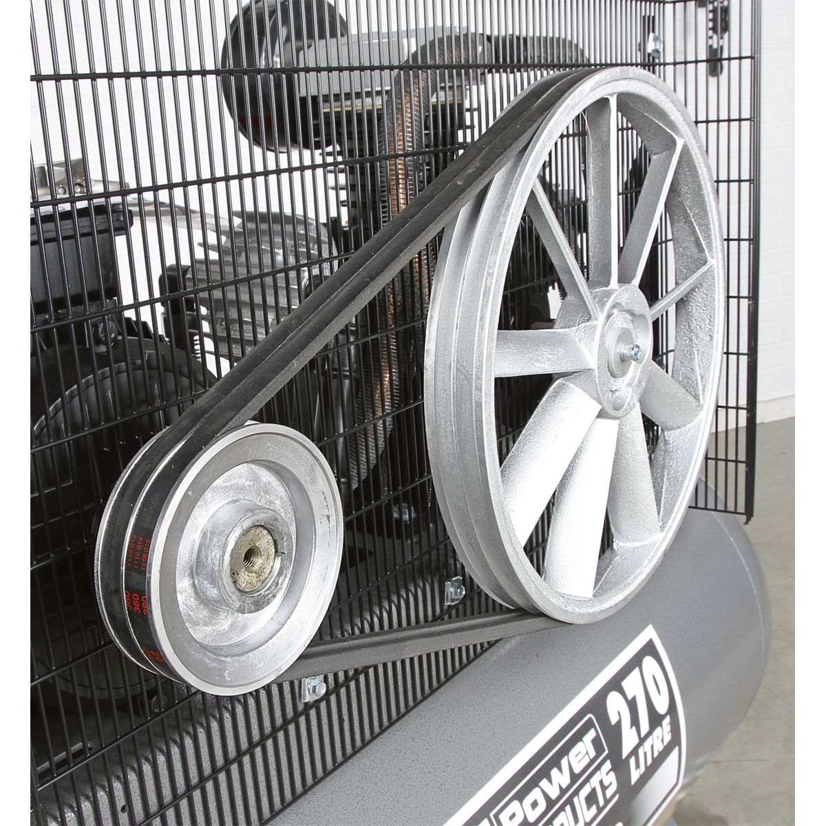 Sealey Premier 270L Belt Drive Air Compressor 7.5hp 3ph - Image 7