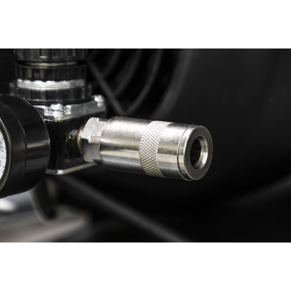 Sealey 50L V-Twin Direct Drive Air Compressor 3hp with Air Accessory Kit - Image 3