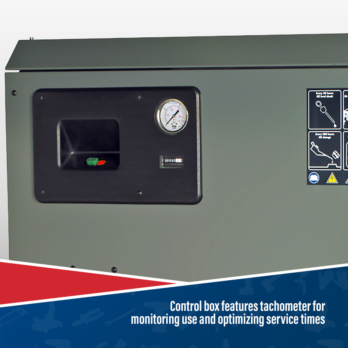 Sealey 270L Low Noise Belt Drive Air Compressor with Cast Cylinders 7.5hp 2-Stage SAC72775BLN