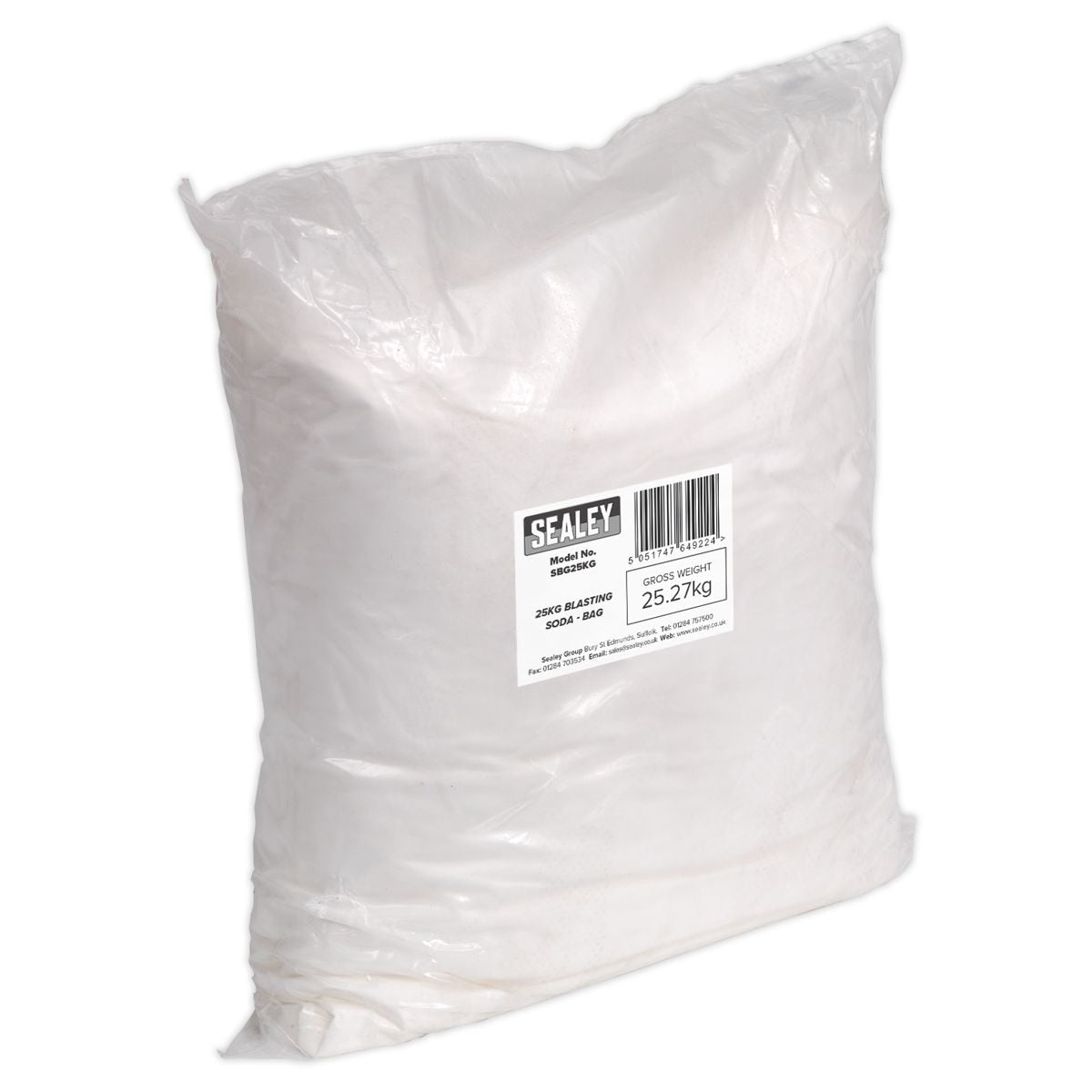 Sealey Blasting Soda Bag 25kg - Image 1
