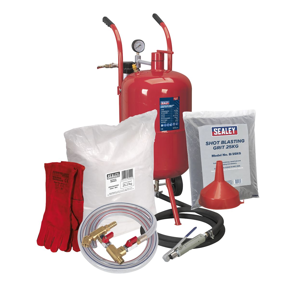 Sealey Shot & Soda Blasting Kit - Image 1