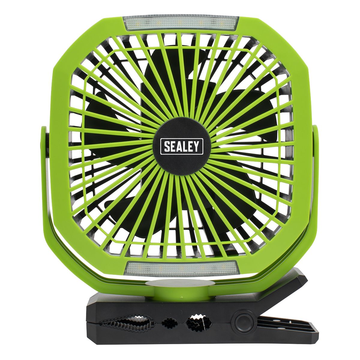 Sealey 4-Speed Portable Clip Fan with Worklight 8" - Image 4