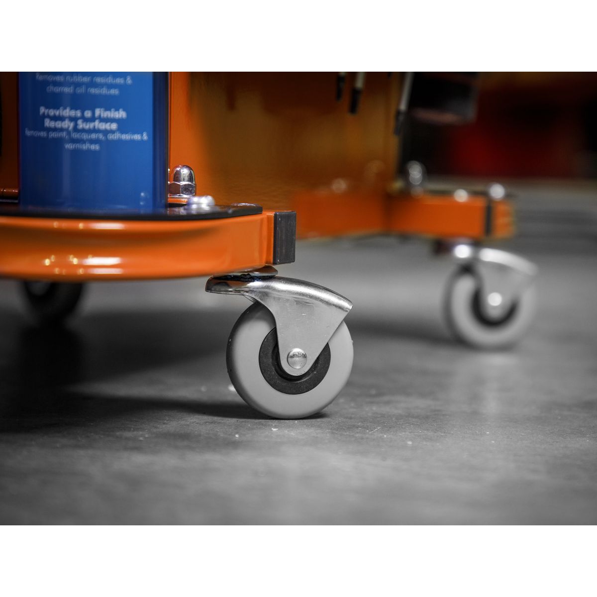 Sealey Mechanic's Utility Seat & Toolbox - Orange - Image 9
