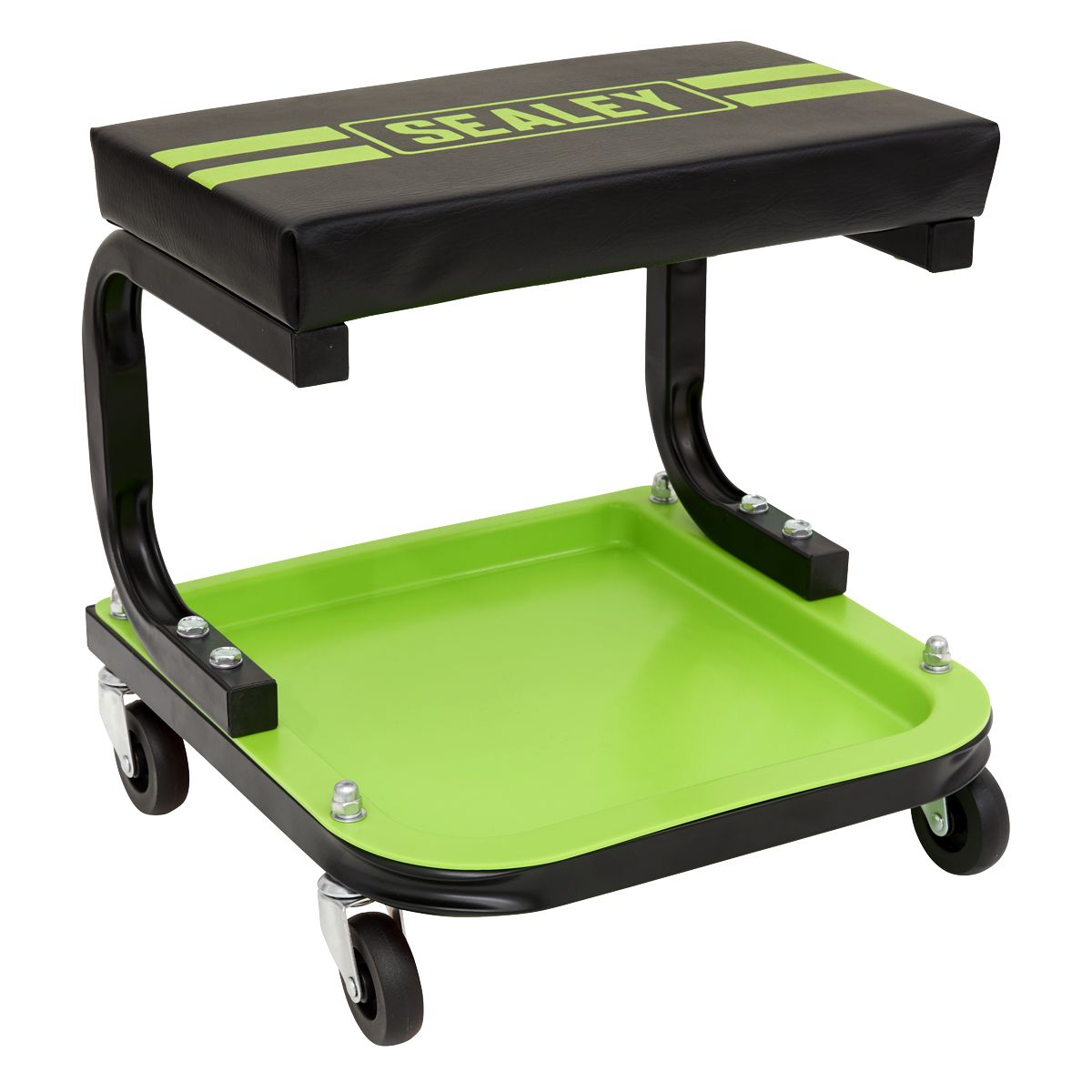 Sealey Mechanic's Deluxe Utility Seat - Green - Image 1