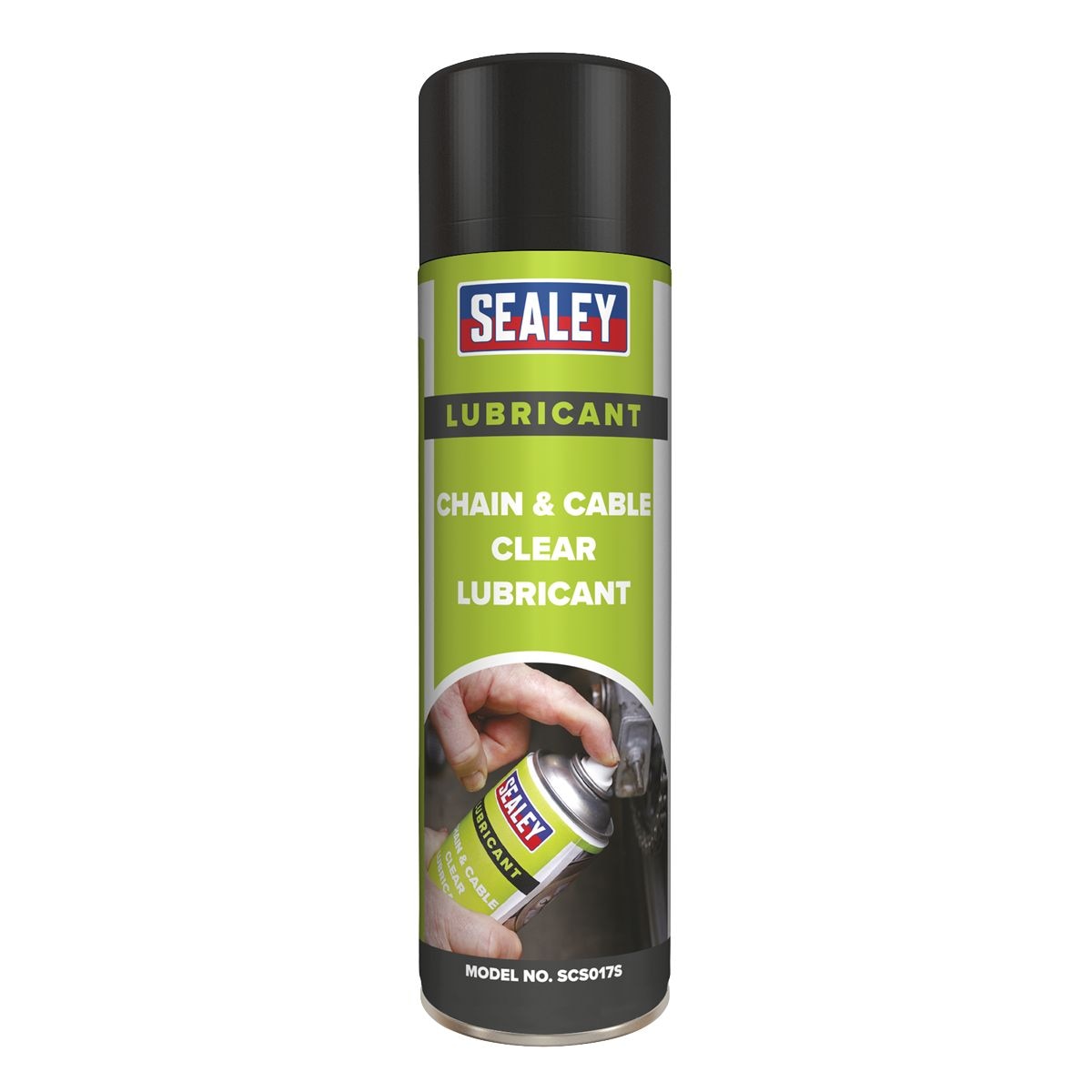 Sealey Chain & Cable Clear Lubricant 500ml - Pack of 6 - Image 1