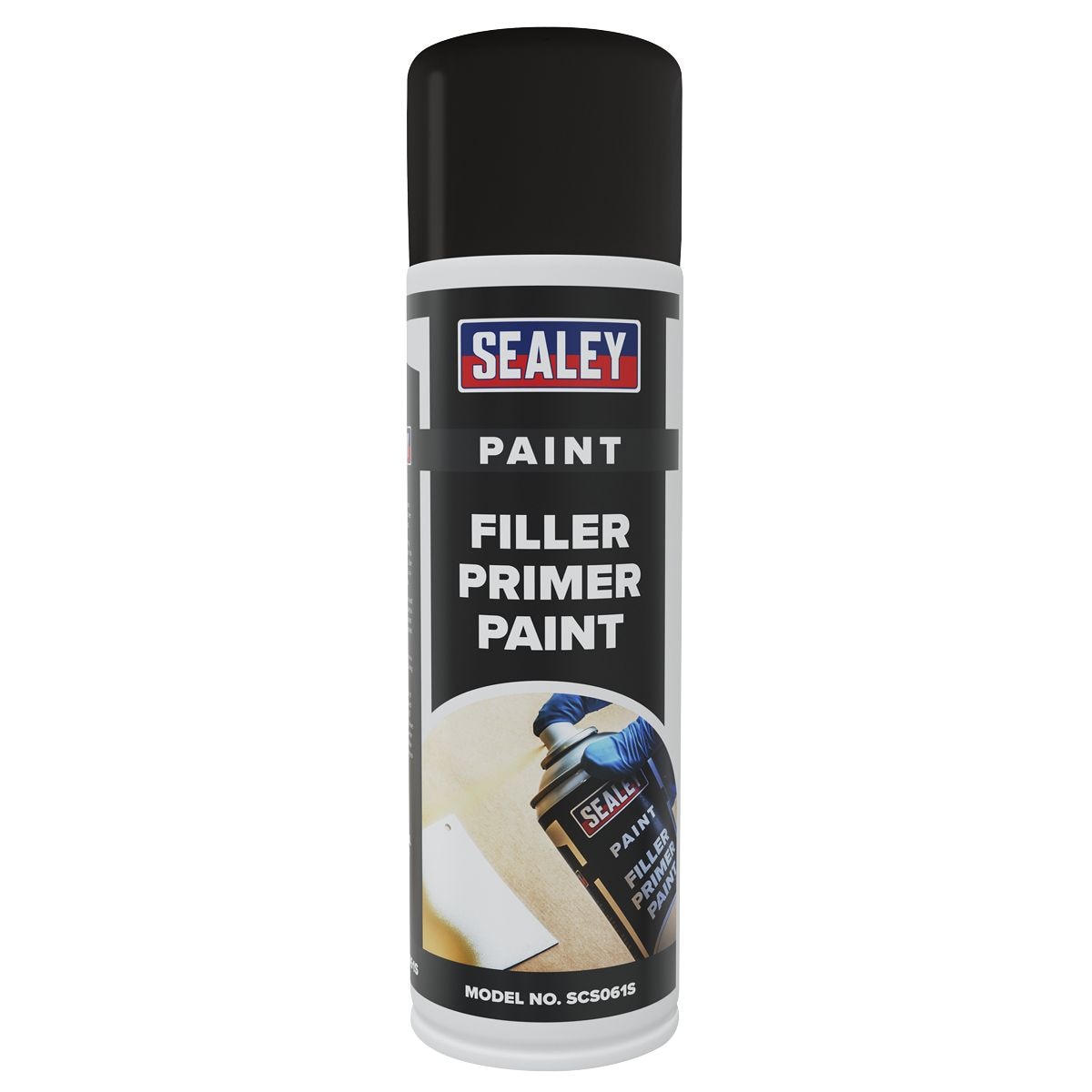 Sealey Filler Primer Paint 500ml - Pack of 6 - Image 1
